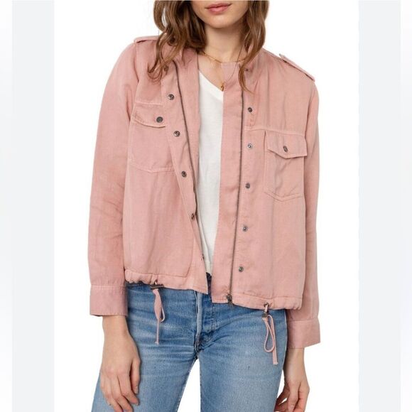 Rails Women’s Collins Military Jacket Rose Dust Pink Size Medium - Picture 1 of 5